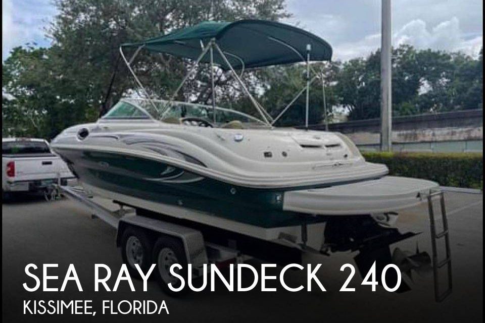 2005 Sea Ray sundeck 240